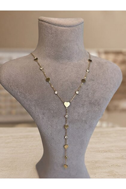 Steel Heart Y Necklace