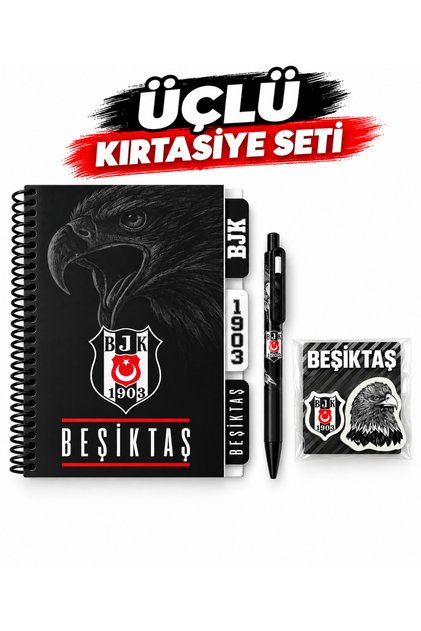 Üçlü Kırtasiye Seti – Planlayıcı Defter, 0.7 mm Versatil Kalem - Silgi B3