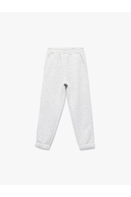 Basic Jogger Gri Kız Çocuk Eşofman Altı 7WKG40015AK