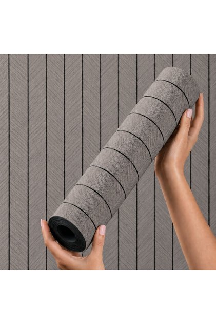 Rola Lamele Decorative Autoadezive Spic Gri, 40x300 cm, Tapet 3D Perete