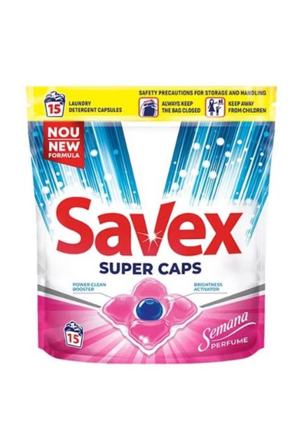 Detergent de rufe capsule Super Caps Semana, 15 bucati