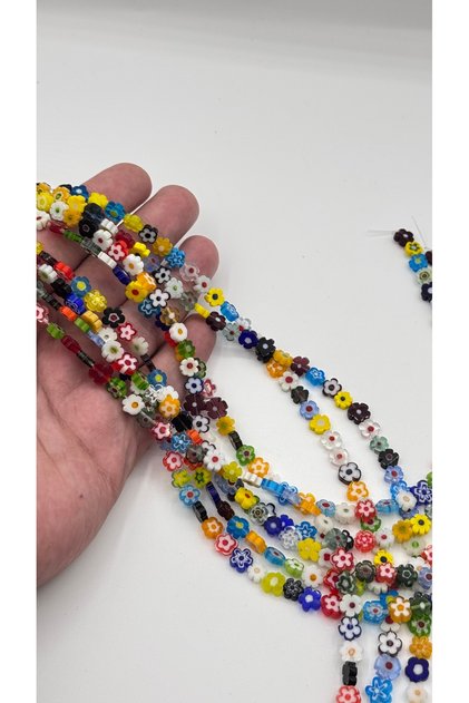 Papatya Glass Mix Color 8mm