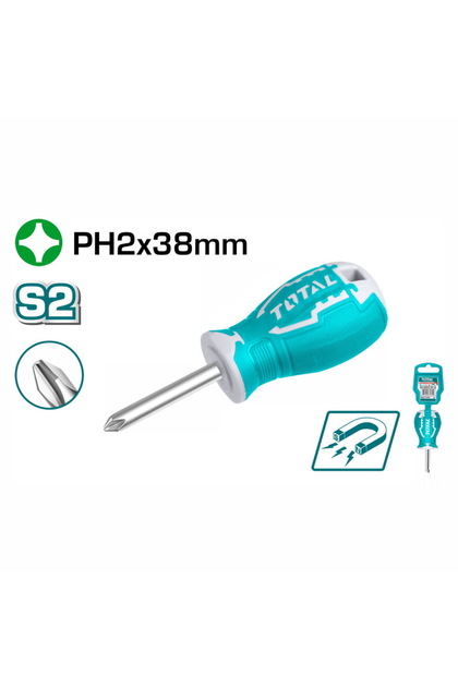 Μαγνητικό κατσαβίδι Phillips Dwarf PH2 X 38mm (THT26PH2038)