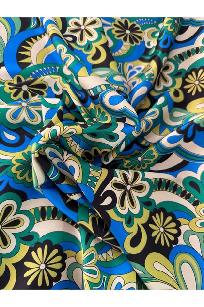 Twill saten tasarım kumaş 150x100 cm