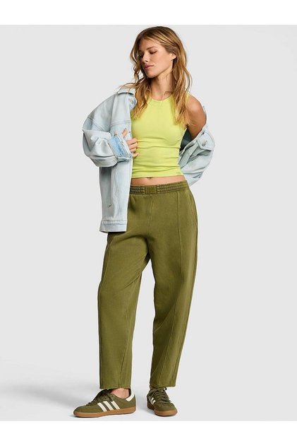 Kampüs Dikişli Bol Eşofman Altı