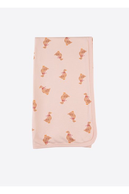 Organic Little Duck Blanket Pink