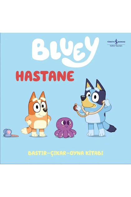 Bluey - Hastane - Bastır - Çıkar - Oyna Kitabı - Ciltli