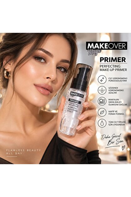 Makeover Magic Primer Perfecting Make-Up Primer – Pürüzsüzleştirici Makyaj Bazı, Gözenek Görünümü Karşıtı, Makyaj Sabitleyici