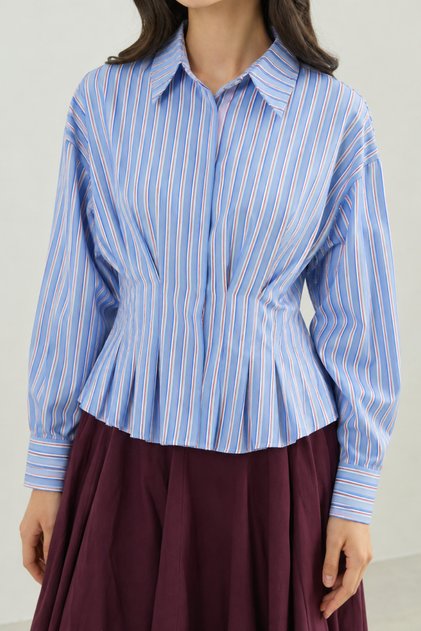 Pleated Short Shirt