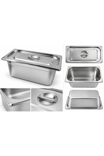 Tavă Gastronorm GN 1/3, 150mm (înălțime), Profi Line, Oțel inoxidabil