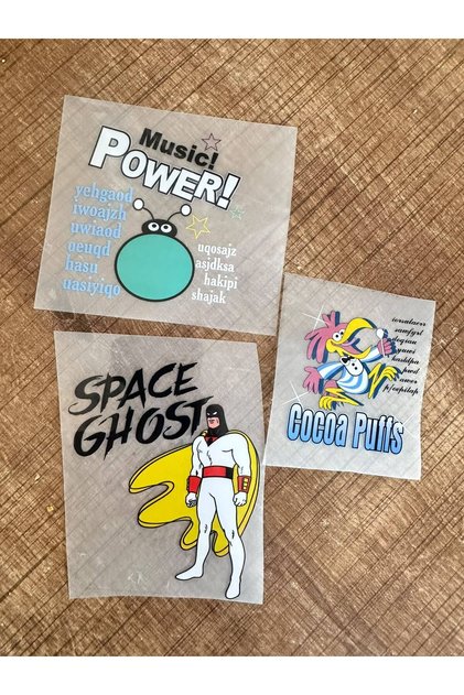 3 Pieces of Iron-On Cartoon Heroes Transfer Printing Arma