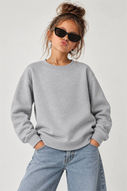 Children's 3 Thread Crew Neck Sweatshirt