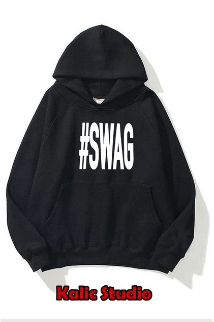 Swag Oversize Unisex Sweatshirt Black