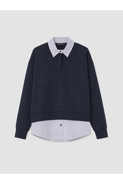Shirt Roba Collar Women's Sweatshirt Tunic from Uzg Store for Style Enthusiasts