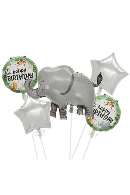 HAPPY BIRTHDAY FİL TEMALI BALON SETİ