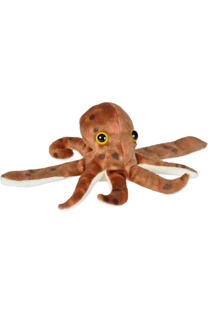 Huggers Octopus Plush Toy, Slap Bracelet, Stuffed Animal, Kids Toys, 8 Inches