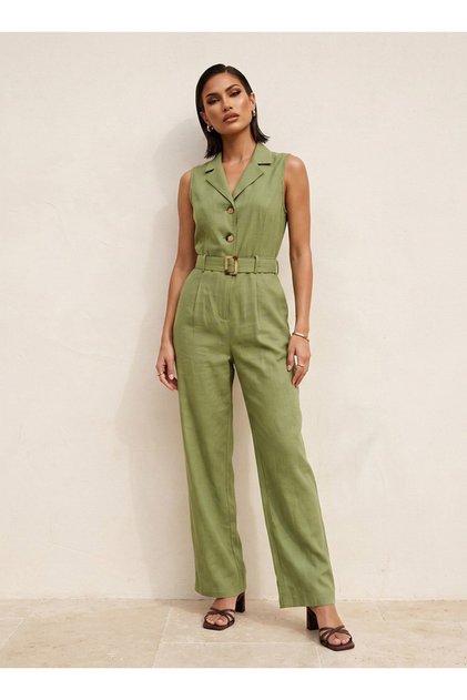 Youth Jumpsuit with Notch Lapel
