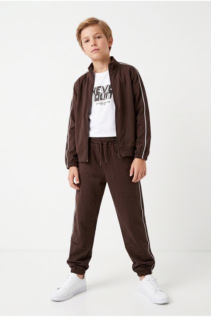 Boy's Zippered 3-Piece Tracksuit Set