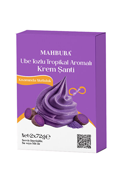 Krem Şanti Ube Tozlu Tropikal Aromalı 2x72gr