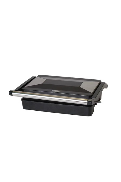 Grill de contact HG KG 01, 800-1000 W, placă antiaderentă 23 x 14,5 cm, negru