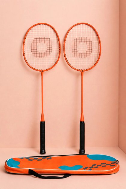 2 Adet Badminton Raketi ve Taşıma Çantası, Badminton Seti