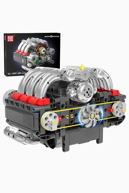10193 Boxer Motor Model Kit 609 Pieces Electric Engine - Multi-Color
