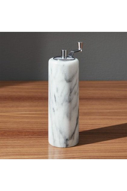 French Cuisine Marble Pepper Mill, Elegant and Functional