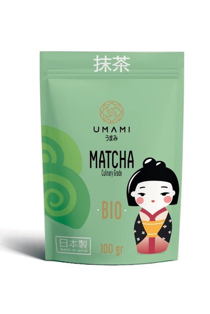 Organic Matcha Powder 100g Japan Uji Kyoto Origin Quality for Kitchen and Drink
