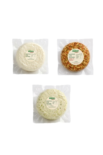 Kaymak Kelle 3’lü Gurme Lor Peyniri Paketi (750GR)