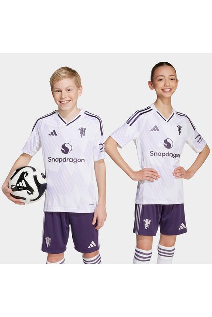 Manchester United 25/26 Away Kids' White Football Jersey