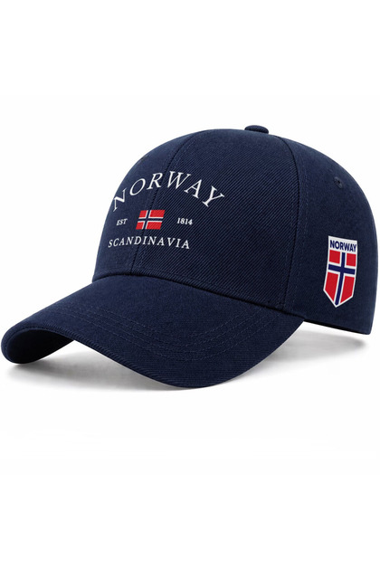 Norway Scandinavia 1814 Printed Velcro Cotton Hat