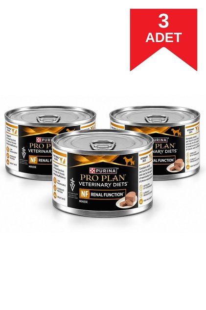 Veterinary Renal Function NF Etli Yaş Köpek Maması 195 Gr X 3 Adet