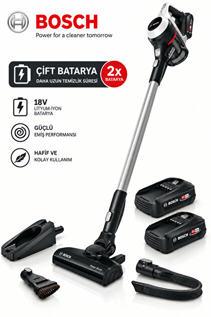 Bosch Unlimited Serie 8 Kablosuz Şarjlı Süpürge - 10 Yıl Motor