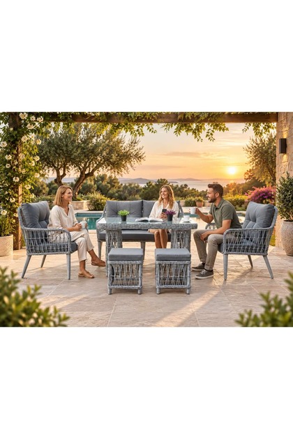 Pera Rattan Balkon Bahçe Oturma Grubu