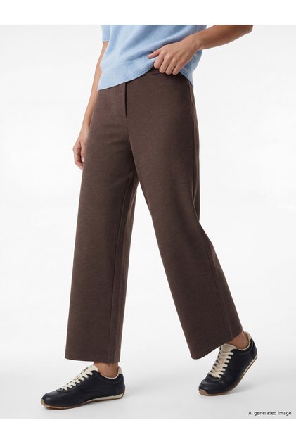 Pantaloni de damă cu talie înaltă și croială largă