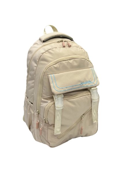 Unisex Multi-Compartment Orthopedic School Backpack with Buckles and Zipper Closure, Daily Travel and Laptop Backpack