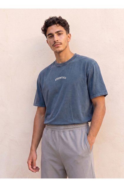 Crew Neck Short Sleeves Logo Print T-shirt