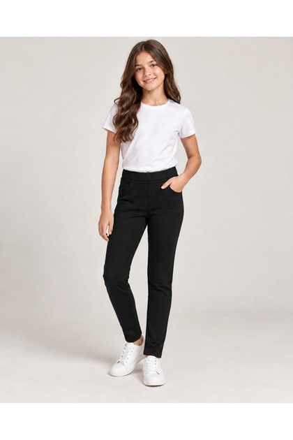 Girls' Sharded Leggings 5-14 Years Black