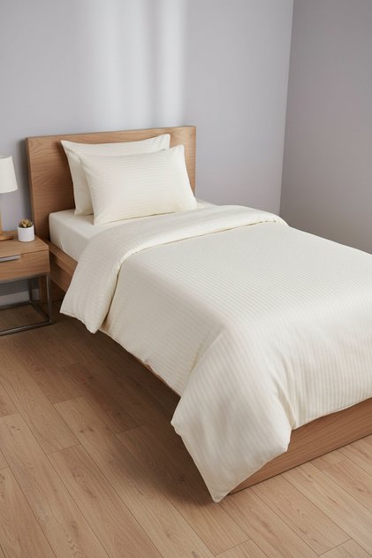 120X200 YATAKLAR İÇİN ÇİZGİLİ PAMUK SATEN NEVRESİM TAKIMI