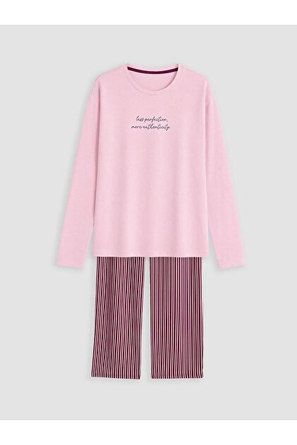 Crew Neck Women's Pajama Set (W6)