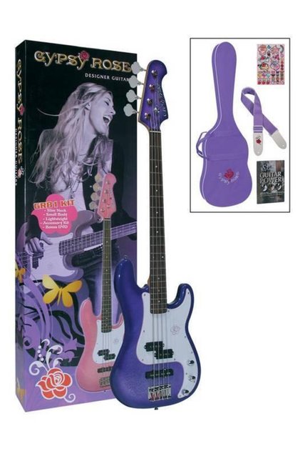 GRB1KCPP BASS GİTAR GYPSY ROSE SET MOR