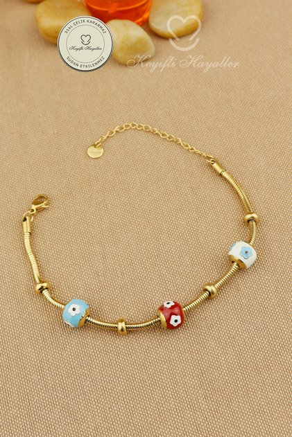 Steel Bracelet - Flower Knot Model Snake Chain 316L Steel Bracelet Non-Tarnish Non-Fade 17+5cm