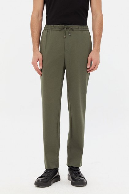 Ds Damat Comfort Fit Khaki Plain Jogger Pants