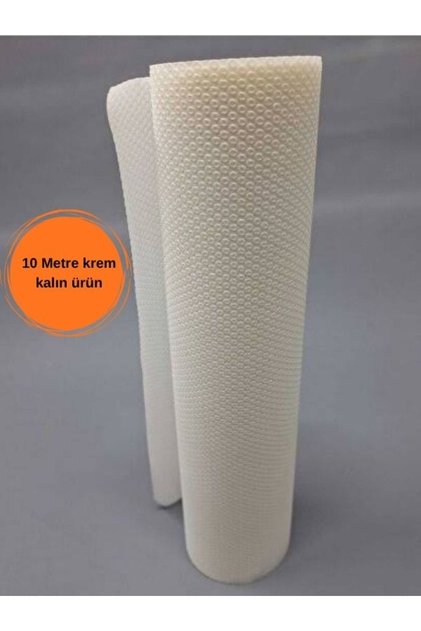 Kitchen Cream Shelf Protector Thick Non-Slip Cabinet Drawer Shelf Cover Anti-Slip 10 Meters Protective Home Product 45Cmx10