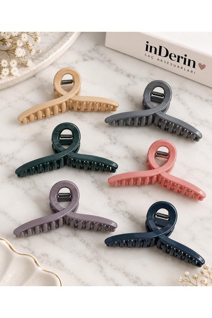 Set of 6 Large Size Hair Clips – Women's Hair Clips for Daily Use