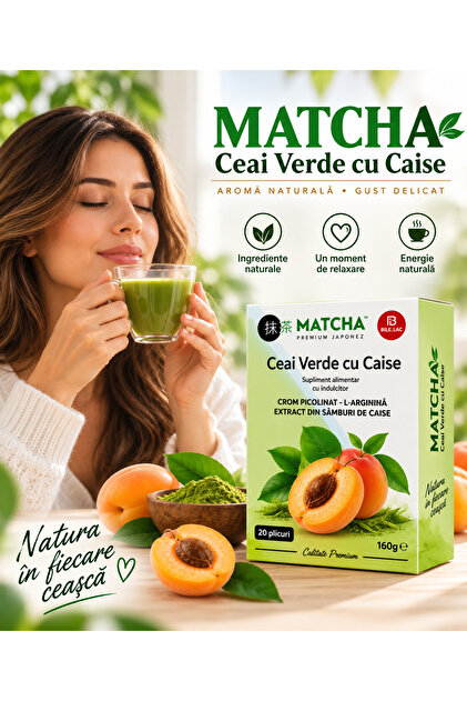 MATCHA – Ceai Verde cu Caise