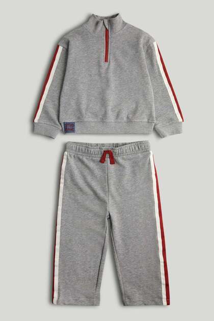 Grey Sweat Top and Jogger Outfit