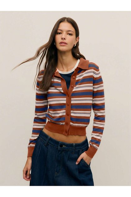 Cardigan, amestec de culori - S