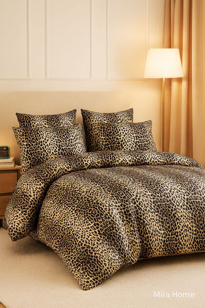 Double Duvet Cover Set Leopard Patterned Wild Leopard