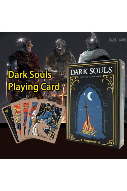 black Dark Souls Poker Cards - Deck of 52 Cards Perfect for Playing Poker, Black Jack, Big 2 and Oth